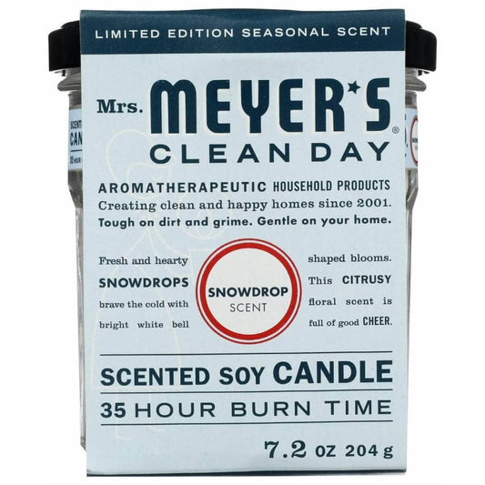 MRS MEYERS CLEAN DAY MRS MEYERS CLEAN DAY Snowdrop Soy Candle Large, 7.2 oz