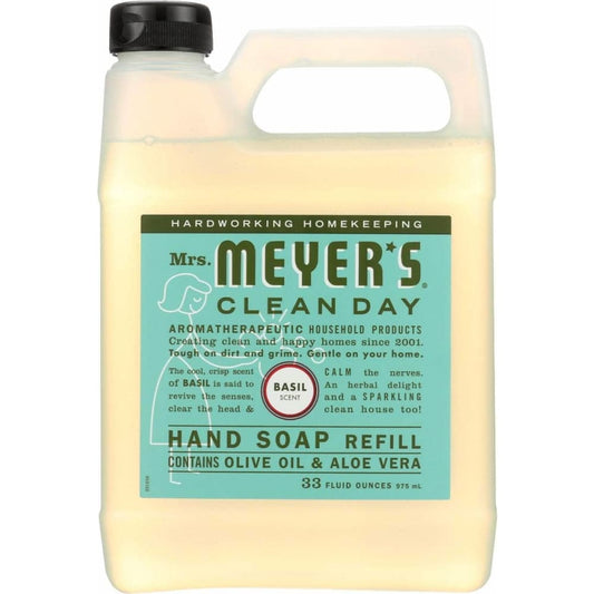 MRS MEYERS CLEAN DAY MRS MEYERS CLEAN DAY Soap Refil Liq Basil, 33 oz