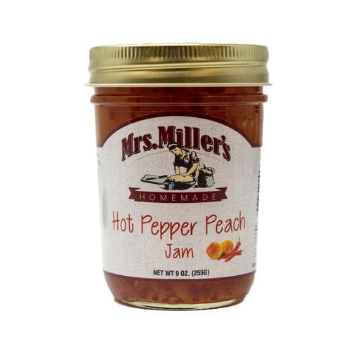 Mrs. Miller’s Hot Pepper Peach Jam 9oz (Case of 12) - Misc/Jelly Jams & Spreads - Mrs. Miller’s