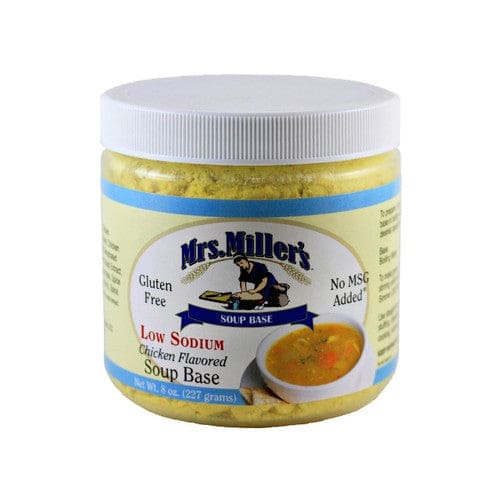 Mrs. Miller’s Low Sodium Chicken Flavored Soup Base 8oz (Case of 6) - Cooking/Bulk Cooking - Mrs. Miller’s