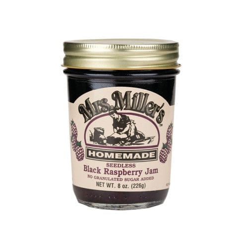 Mrs. Miller’s No Sugar Seedless Black Raspberry Jam 8oz (Case of 12) - Misc/Jelly Jams & Spreads - Mrs. Miller’s