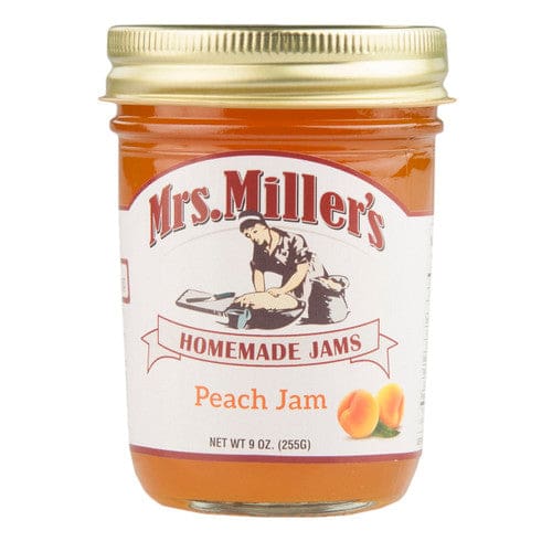 Mrs. Miller’s Peach Jam 9oz (Case of 12) - Misc/Jelly Jams & Spreads - Mrs. Miller’s