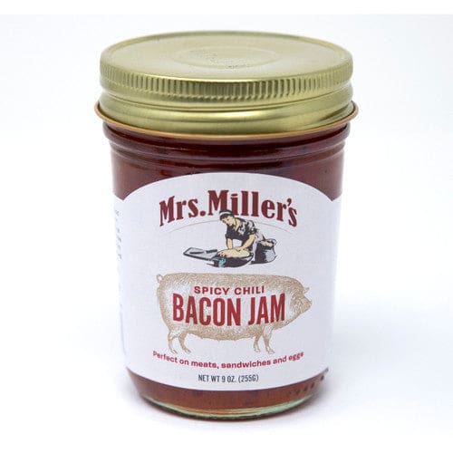 Mrs. Miller’s Spicy Chili Bacon Jam 9oz (Case of 12) - Misc/Jelly Jams & Spreads - Mrs. Miller’s