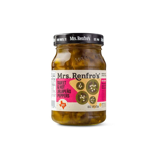 MRS RENFRO: Sweet and Hot Jalapeno Peppers 16 oz (Pack of 4) - Grocery > Pantry > Condiments - MRS RENFRO