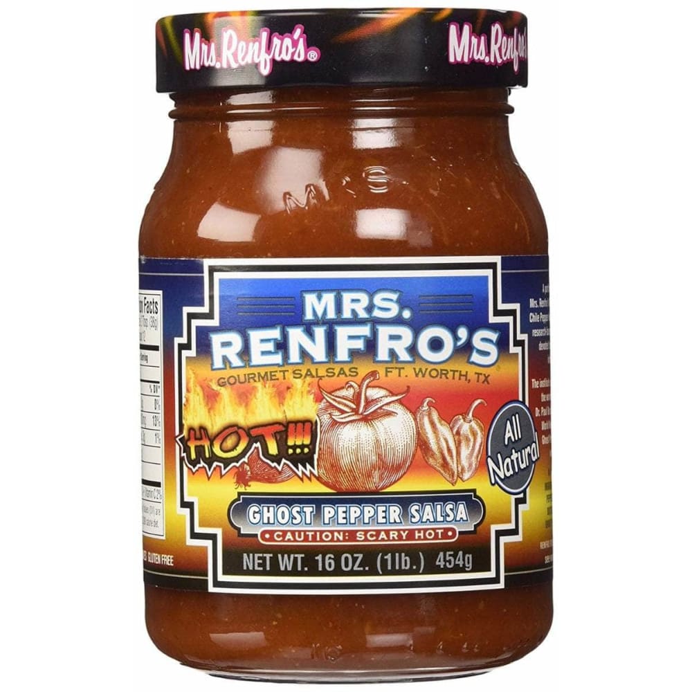 Mrs Renfros Mrs. Renfro's Gourmet Ghost Pepper Salsa Scary Hot, 16 oz