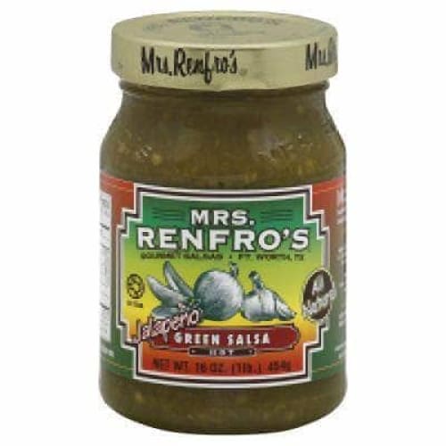 Mrs Renfros Mrs. Renfro's Hot Jalapeno Green Salsa, 16 oz