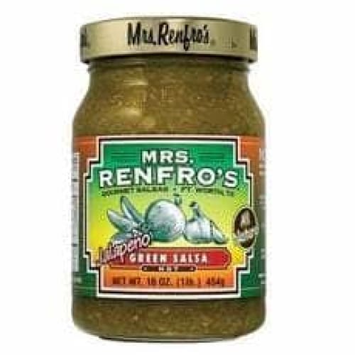 Mrs Renfros Mrs. Renfro's Hot Jalapeno Green Salsa, 16 oz
