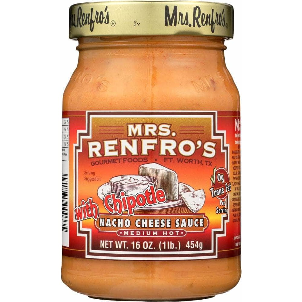 Mrs Renfros Mrs. Renfro's Medium Hot With Chipotle Nacho Cheese Sauce, 16 oz
