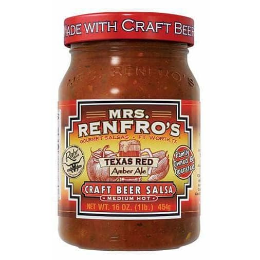 Mrs Renfros Mrs Renfros Salsa Texas Red Craft Beer, 16 oz