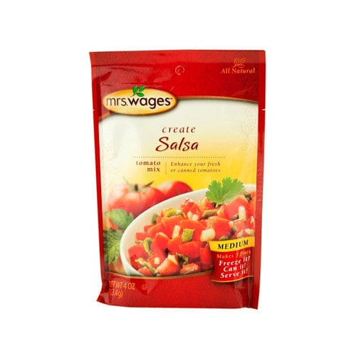 Mrs. Wages Medium Salsa Mix 4oz (Case of 12) - Cooking/Bulk Spices - Mrs. Wages