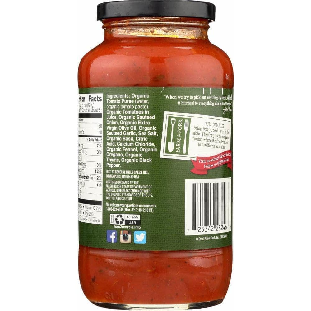 Muir Glen Muir Glen Chunky Tomato & Herb Pasta Sauce, 25.5 oz