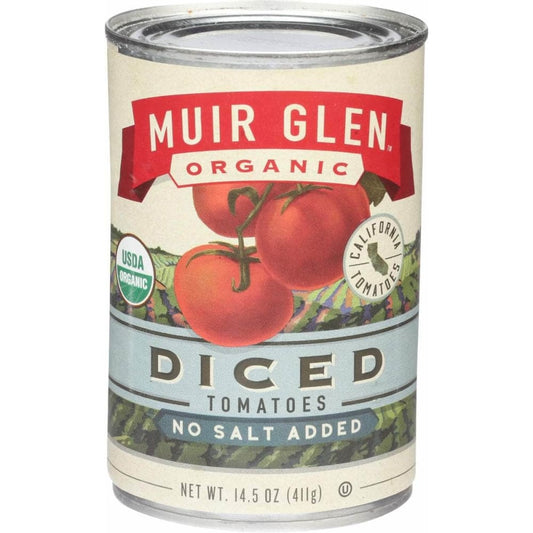 MUIR GLEN MUIR GLEN Diced Tomatoes No Salt Added, 14.5 oz