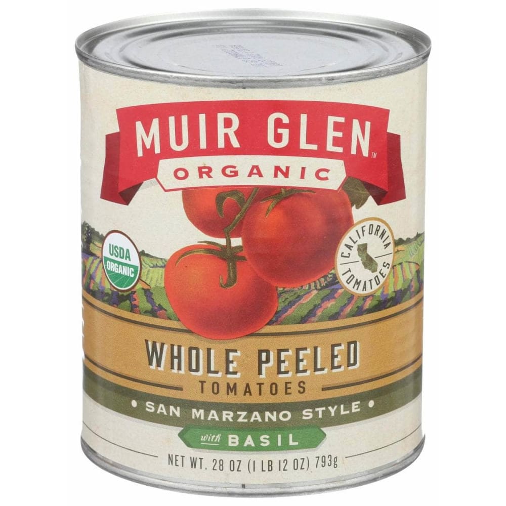 MUIR GLEN MUIR GLEN Whole Peeled Tomatoes San Marzano Style With Basil, 28 oz