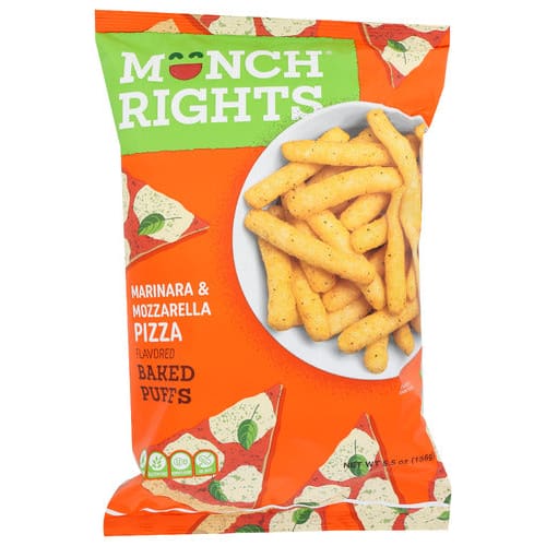 MUNCH RIGHTS: Pizza Baked Puffs 5.5 oz (Pack of 5) - Puffed Snacks - MUNCH RIGHTS