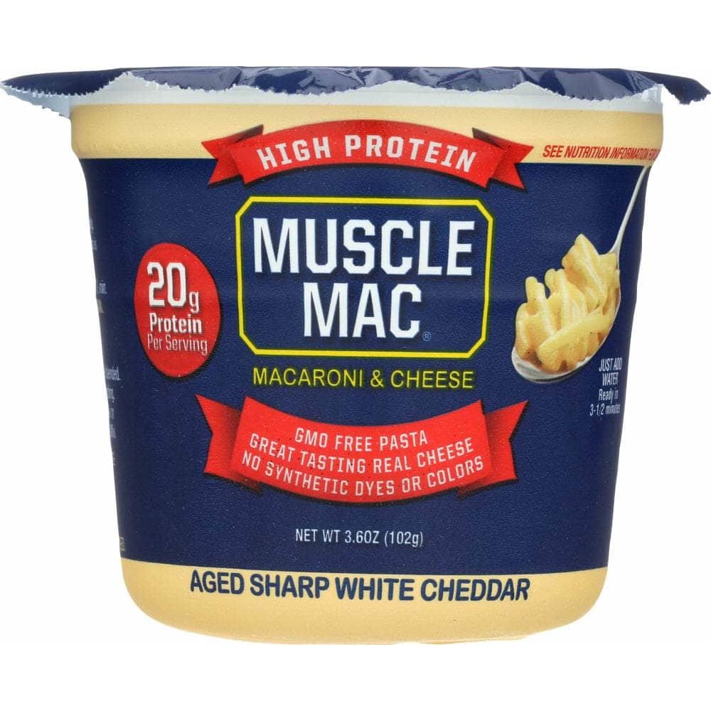 Muscle Mac Muscle Mac Macaroni and Cheese Microwave Cup Cheddar, 3.6 oz