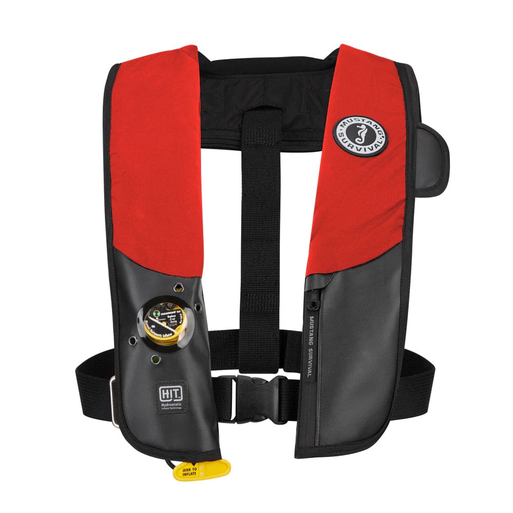 Red Pfd Mustang HIT Hydrostatic Inflatable PFD - Red/ Black - Automatic/ Manual ...