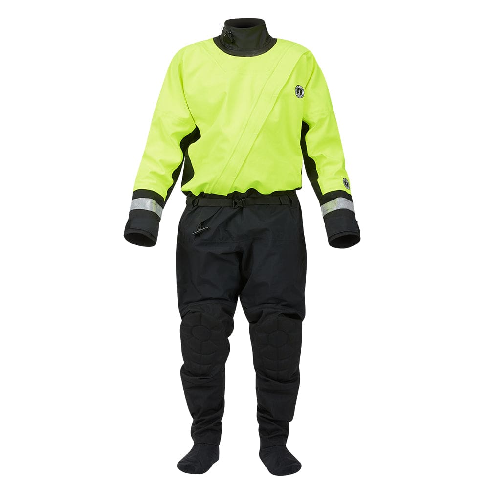 Mustang MSD576 Water Rescue Dry Suit - Fluorescent Yellow Green-Black - Large - Marine Safety | Immersion/Dry/Work Suits - Mustang Survival