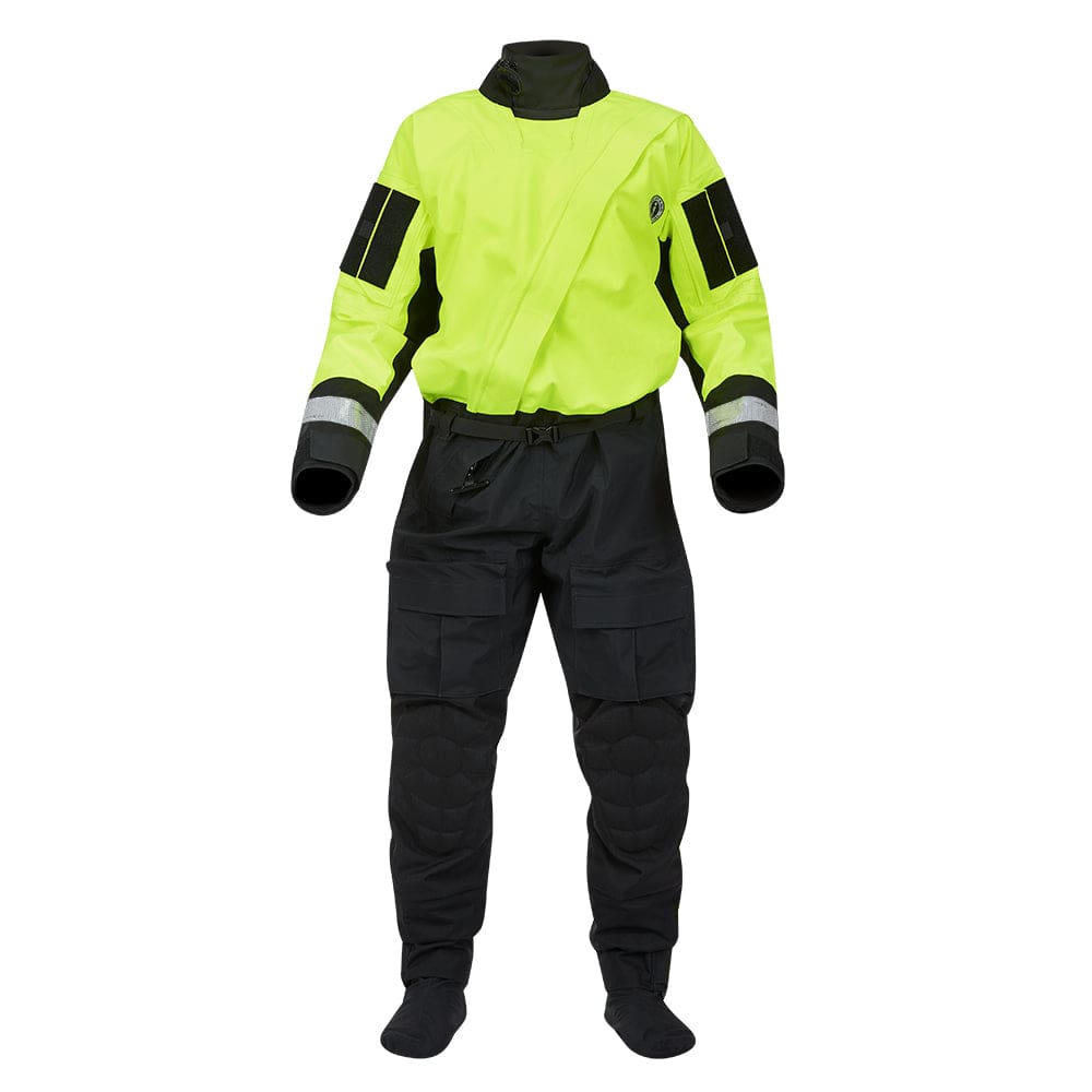Mustang Sentinel™ Series Water Rescue Dry Suit - Fluorescent Yellow Green-Black - Medium Regular - Marine Safety | Immersion/Dry/Work Suits