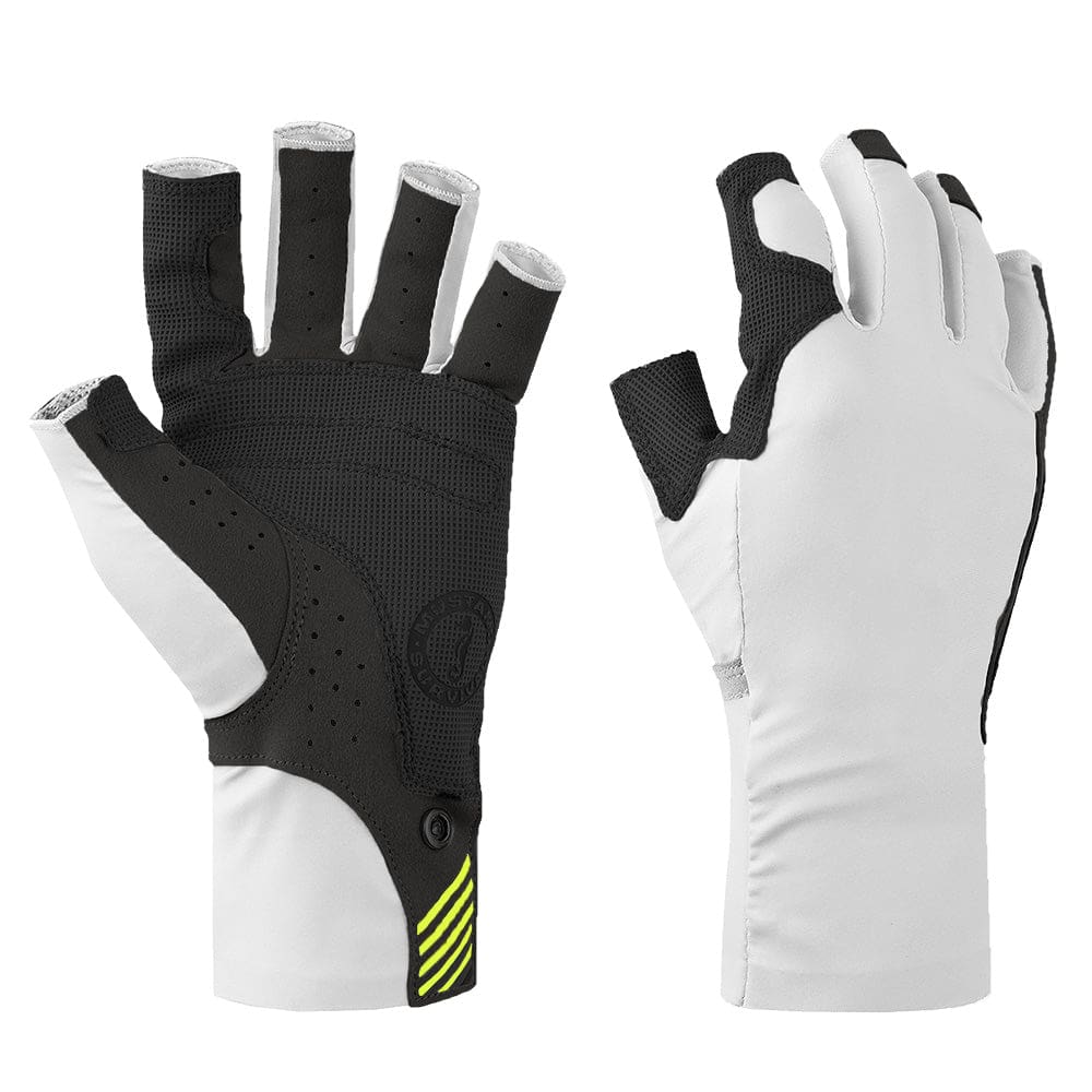 Mustang Traction UV Open Finger Gloves - White & Black - Large - Sailing | Apparel - Mustang Survival