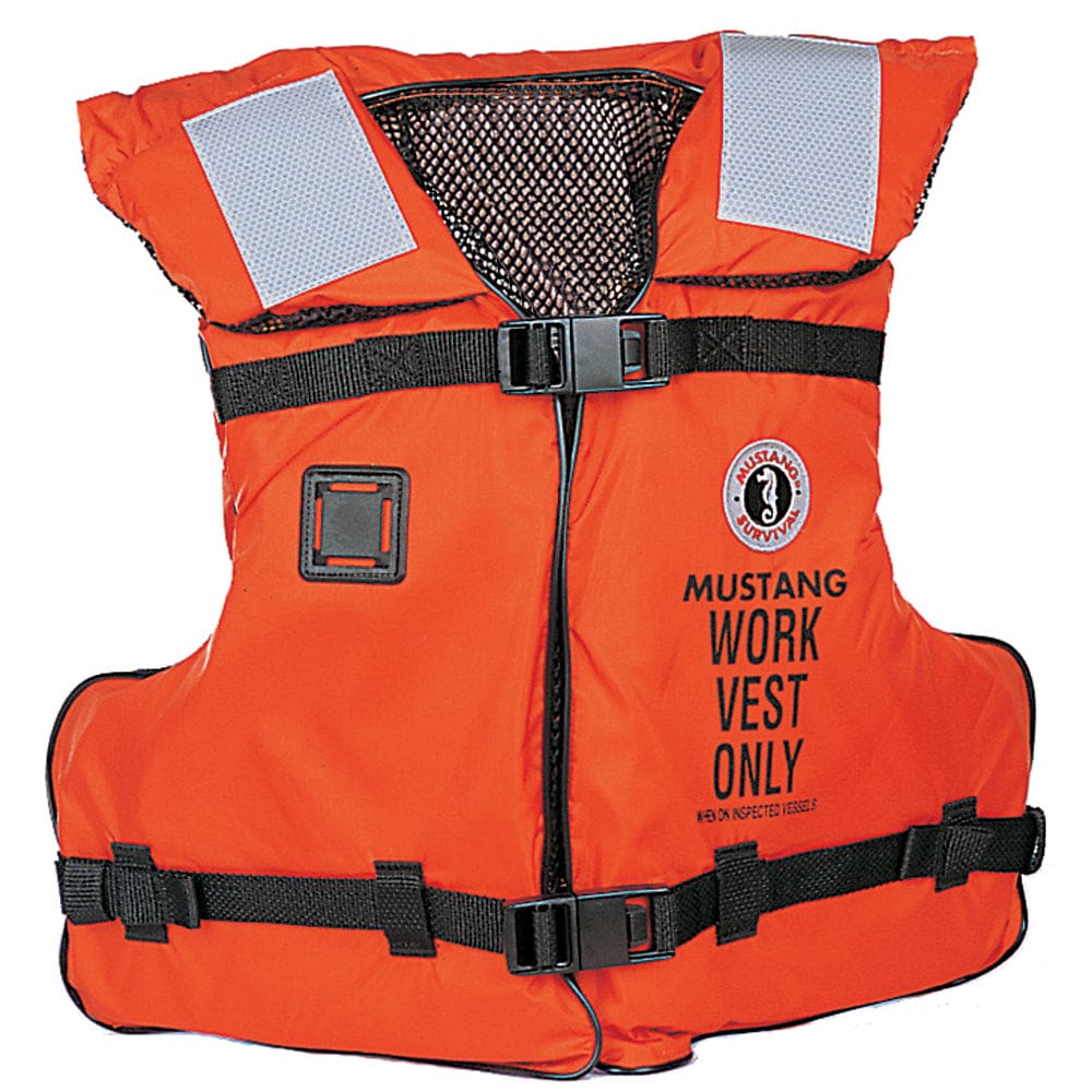 Mustang Type III/ V Work Vest - Orange - Adult Universal - Marine Safety | Personal Flotation Devices - Mustang Survival