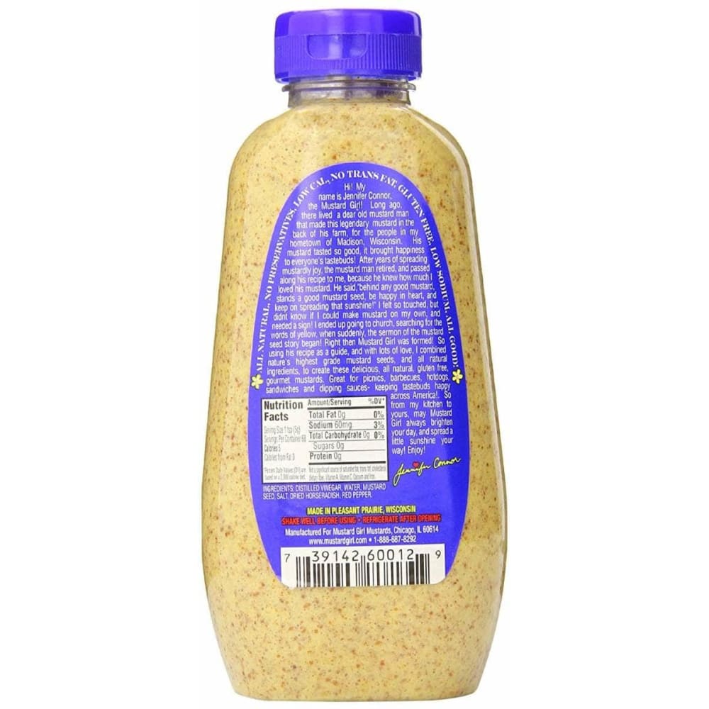 MUSTARD GIRL Grocery > Pantry > Condiments MUSTARD GIRL: Zesty Horseradish Mustard, 12 oz