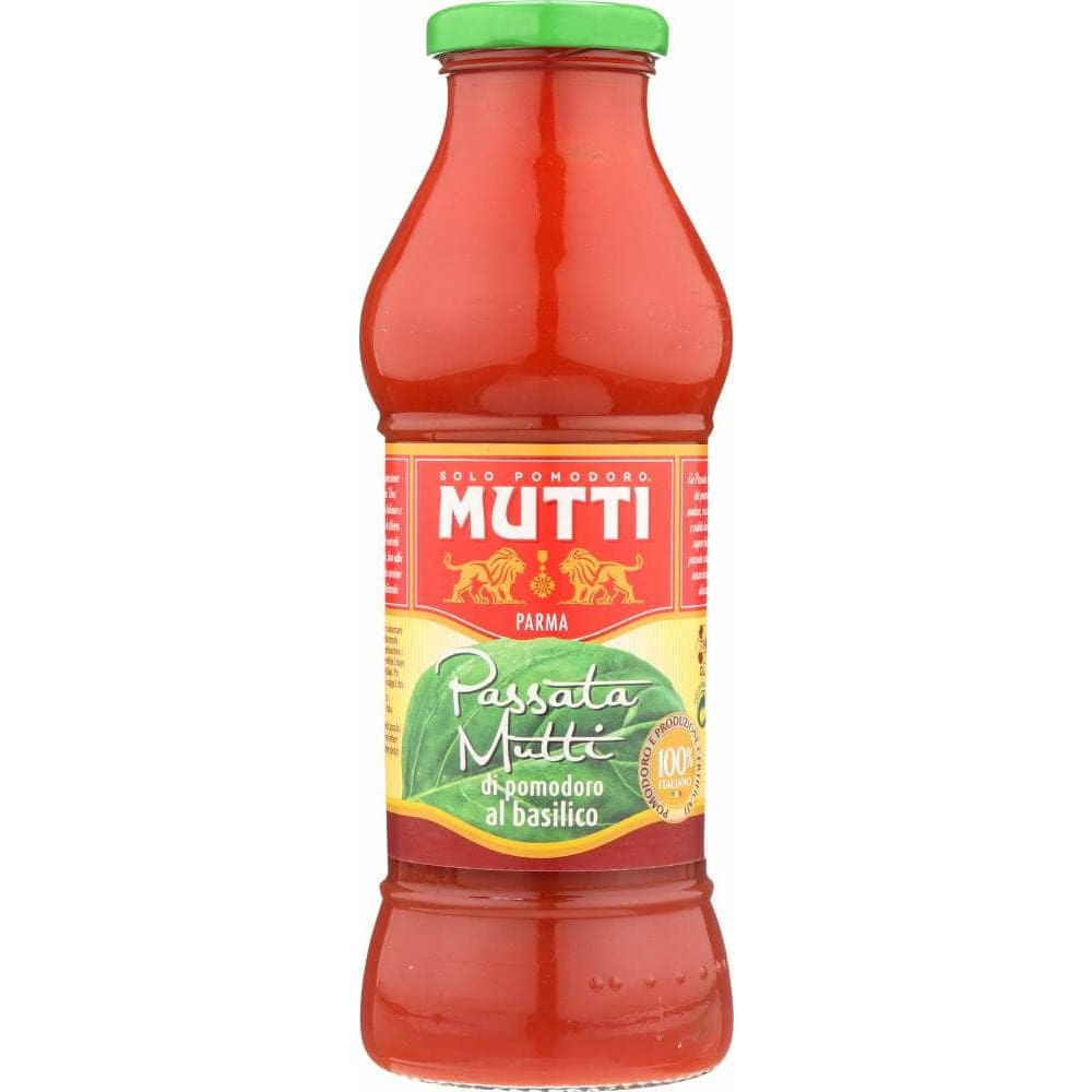 Mutti Mutti Passata Mutti Tomato Puree With Basil, 14 oz