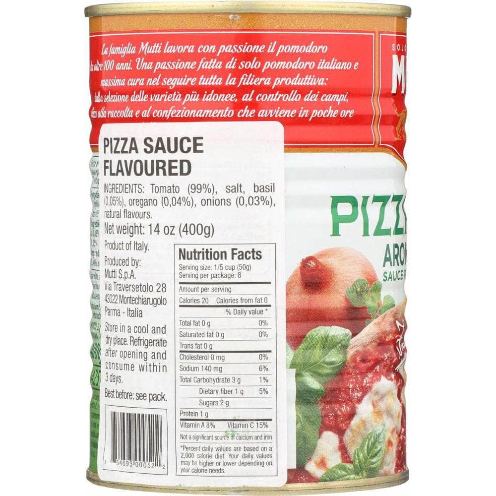 Mutti Mutti Pizza Sauce With Spices, 14 oz