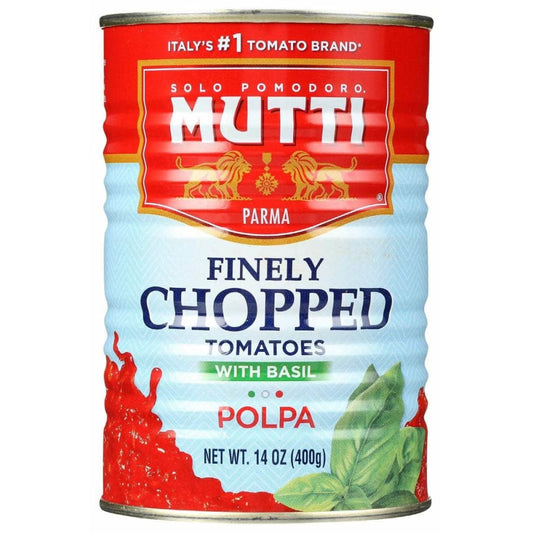 MUTTI MUTTI Tomato Chopped W Basil, 14 oz