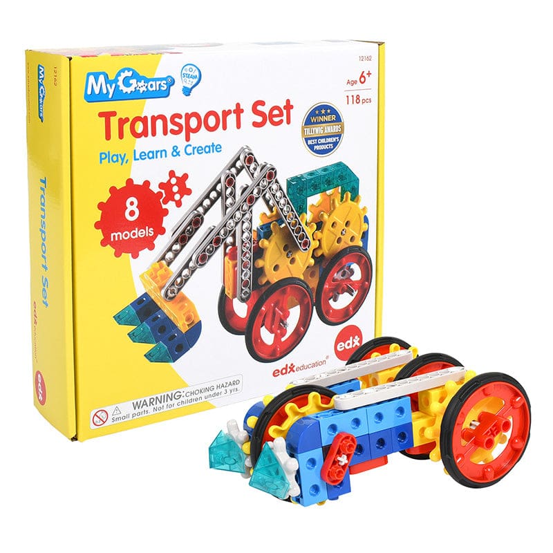 My Gears Transport Set - Blocks & Construction Play - Learning Advantage