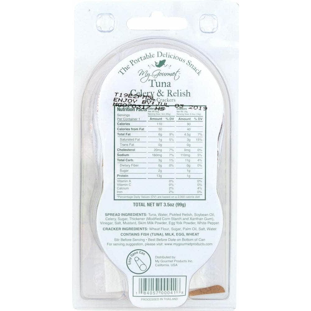 My Gourmet Tuna My Gourmet Tuna Celery And Relish With Crackers Snack Pack, 3.50 Oz