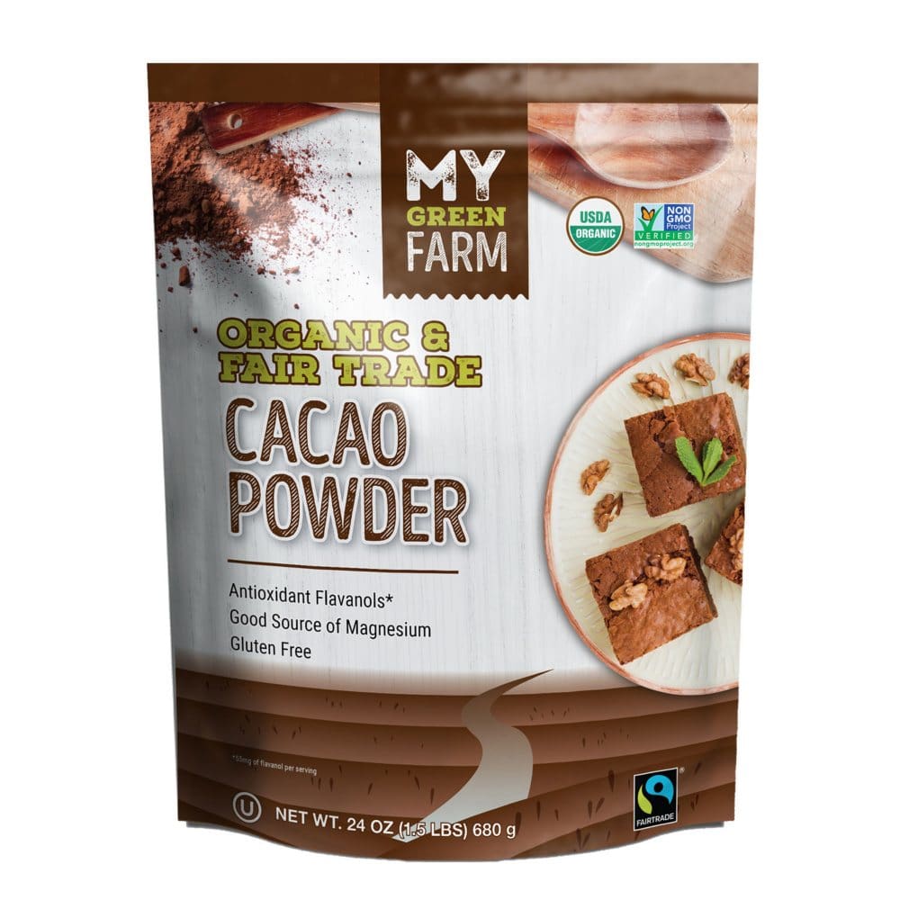MyGreenFarm Organic and Fair Trade Cacao Powder (24 oz.) - Baking Goods - MyGreenFarm