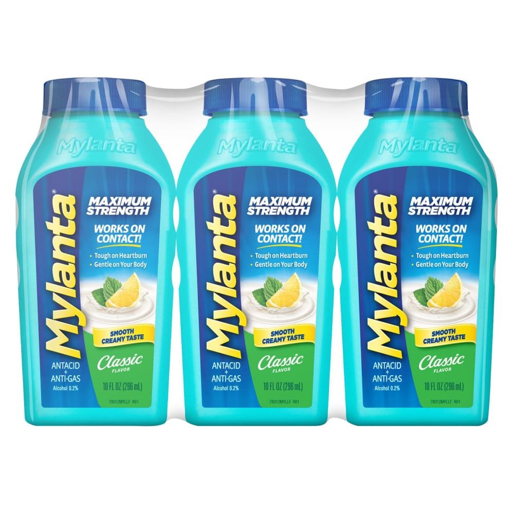 Mylanta Maximum Strength Classic Flavor Club Pack 3-10 oz. - Mylanta