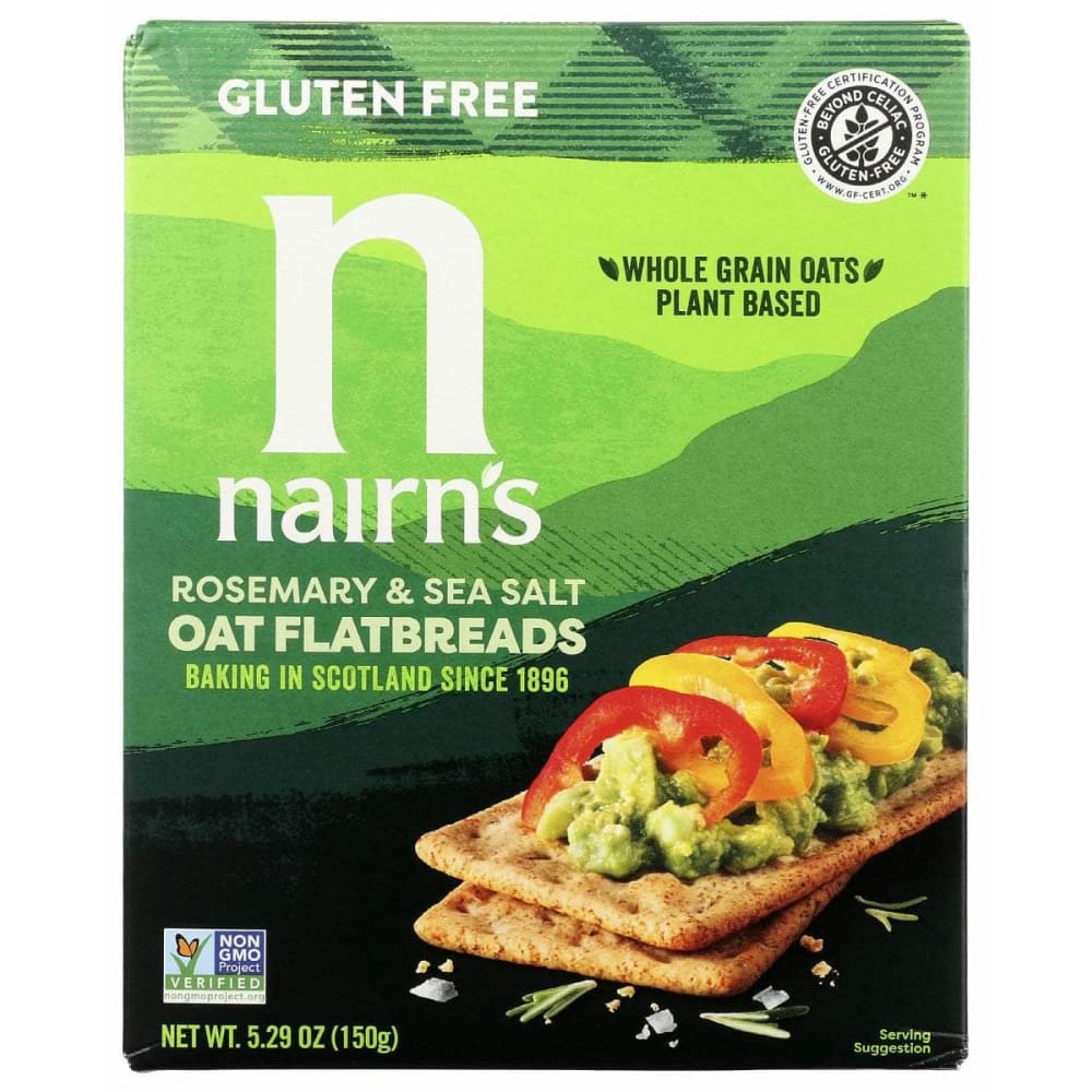 NAIRNS Grocery > Snacks > Crackers NAIRNS: Rosemary & Sea Salt Oat Flatbreads, 5.29 oz