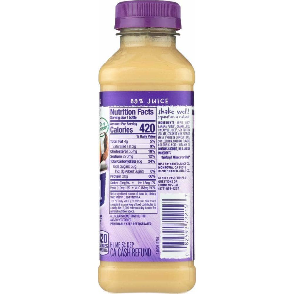 Naked Naked Juice Protein Zone 4 Juice Blend Smoothie, 15.2 oz