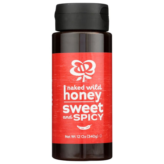 NAKED WILD HONEY: Honey Swt & Spiy Infsd Pet 12 oz (Pack of 4) - Honey - NAKED WILD HONEY