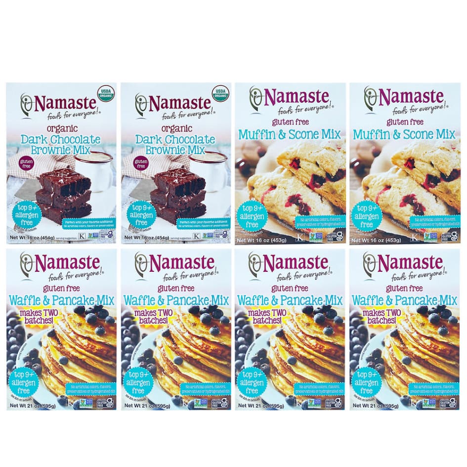 Namaste Gluten Free Classic Mixes Variety Pack (8 pack total) - Organic - Namaste Foods