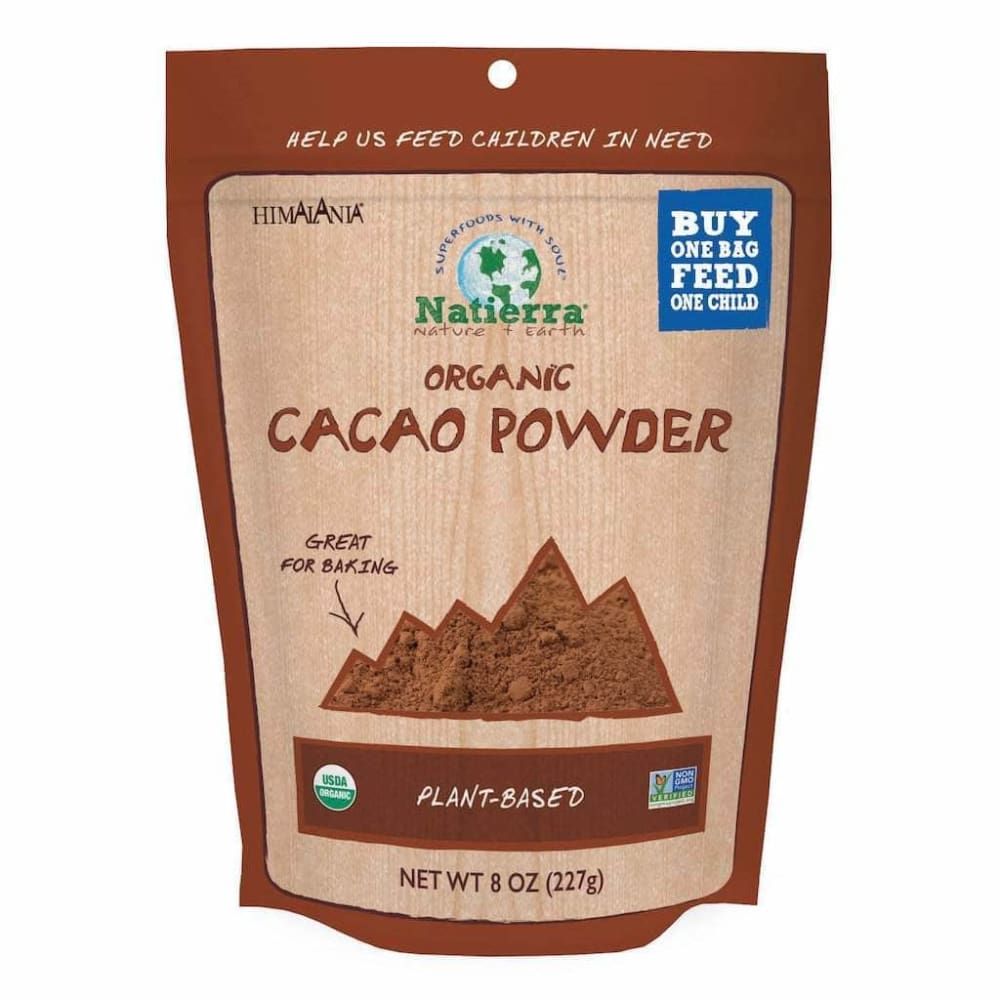Natierra Natierra Organic Cacao Powder Pouch, 8 oz