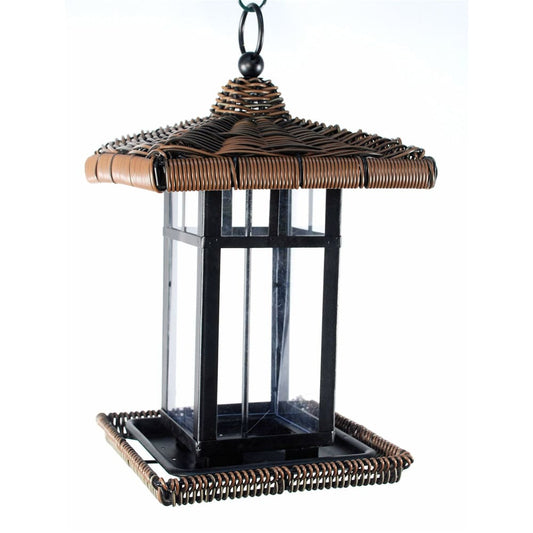 National Audubon Wicker Lantern Bird Feeder - Home/Patio & Outdoor Living/Outdoor Lighting/ - Unbranded