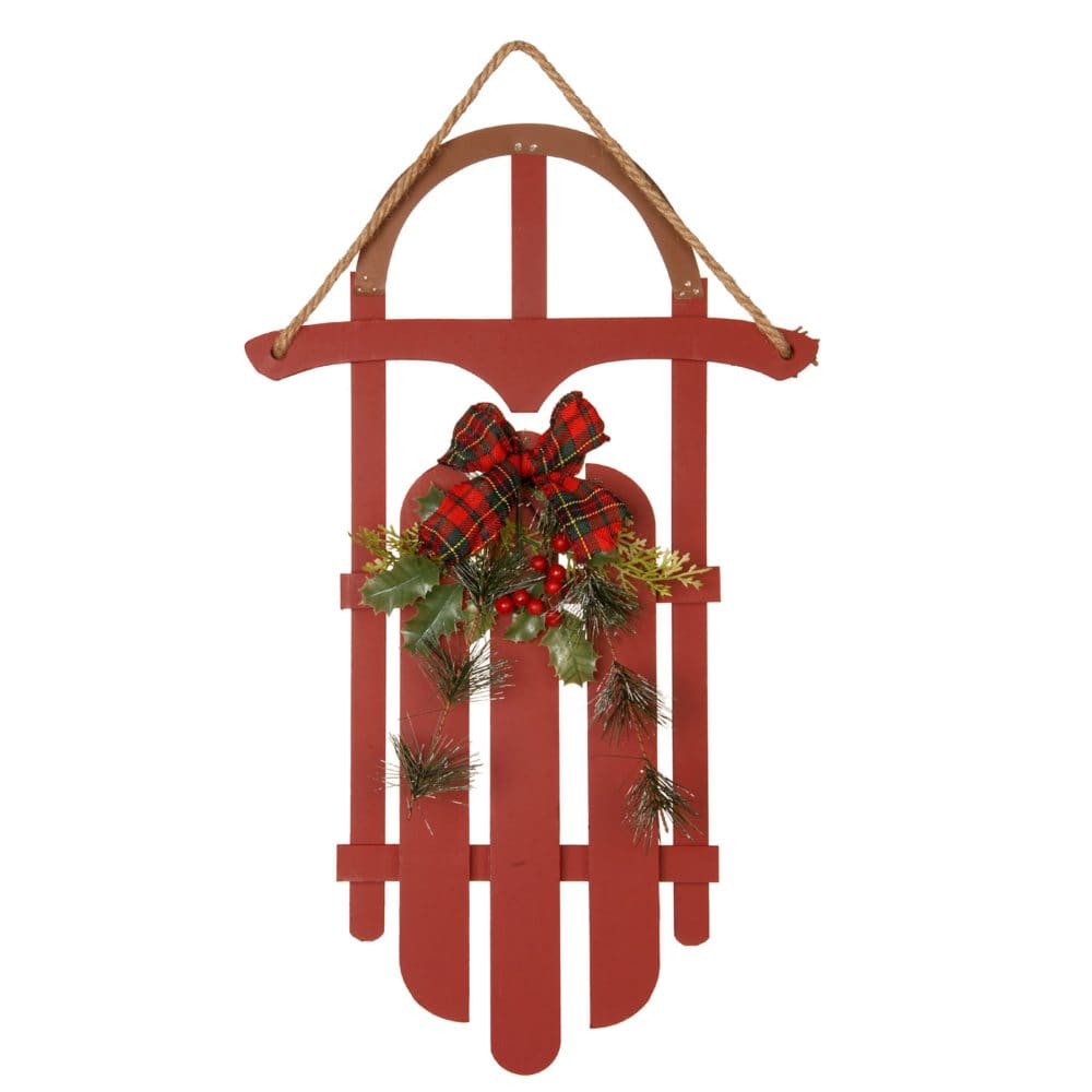 National Tree Company 22 Holiday Sleigh Wall DÃ©cor - Cozy Christmas - National