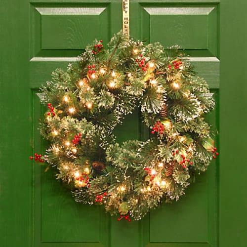 National Tree Company 24 Wintry Pine Wreath with Cones - Home/Seasonal/Holiday/Holiday Decor/Wreaths & Garland/ - ShelHealth