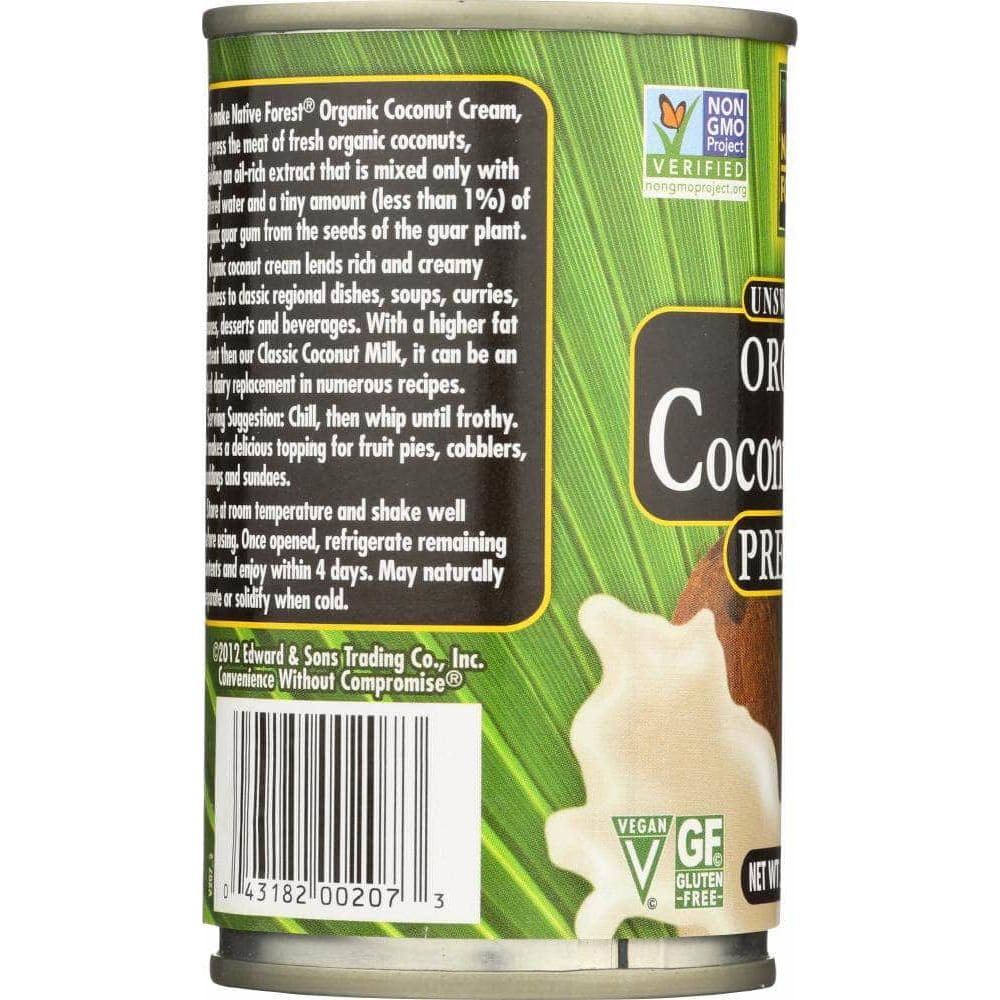 Native Forest Native Forest Organic Coconut Cream Premium Unsweetened, 5.4 oz