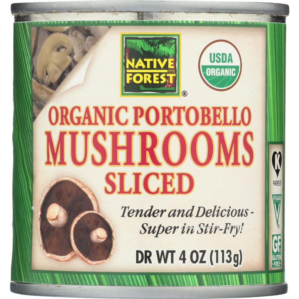 NATIVE FOREST: Portobello Mushrooms Sliced Organic 4 oz (Pack of 5) - Native Forest > Canned Goods - NATIVE FOREST