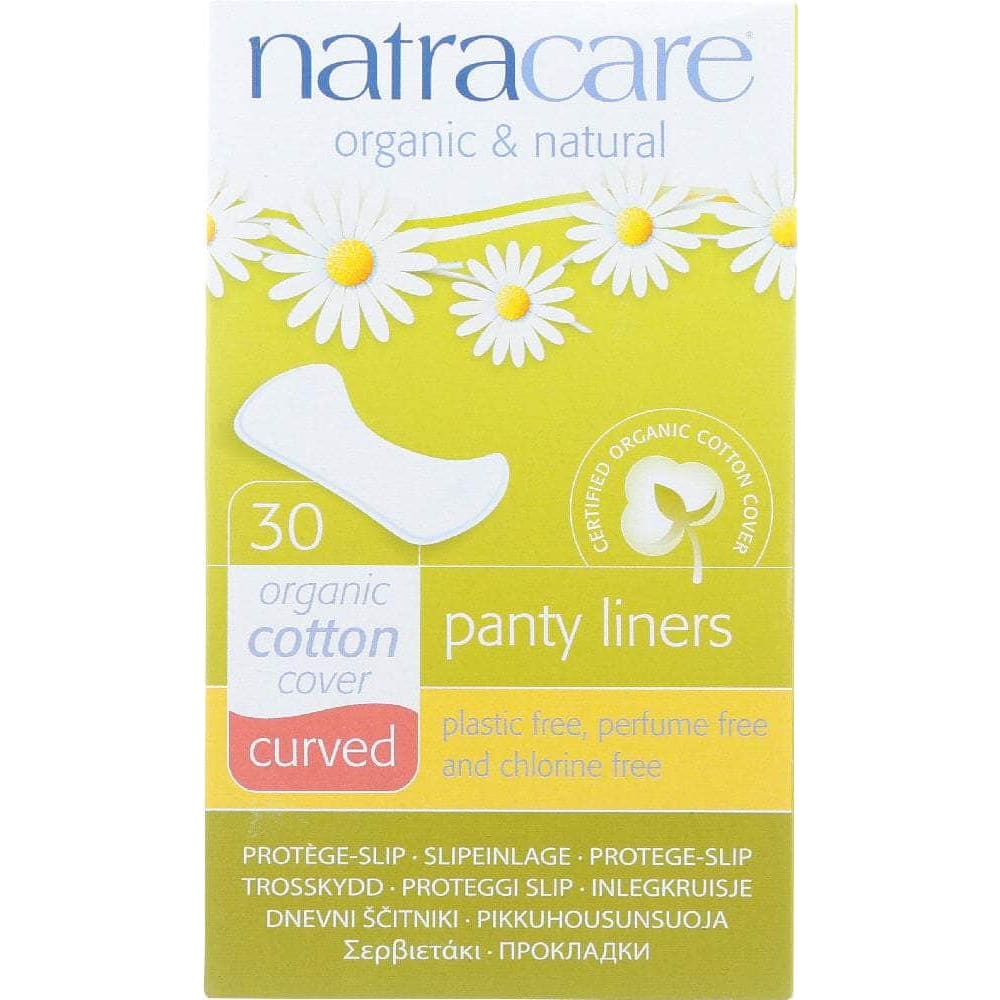 Natracare Natracare Organic and Natural Panty Liners Cotton Cover Curved, 30 Liners