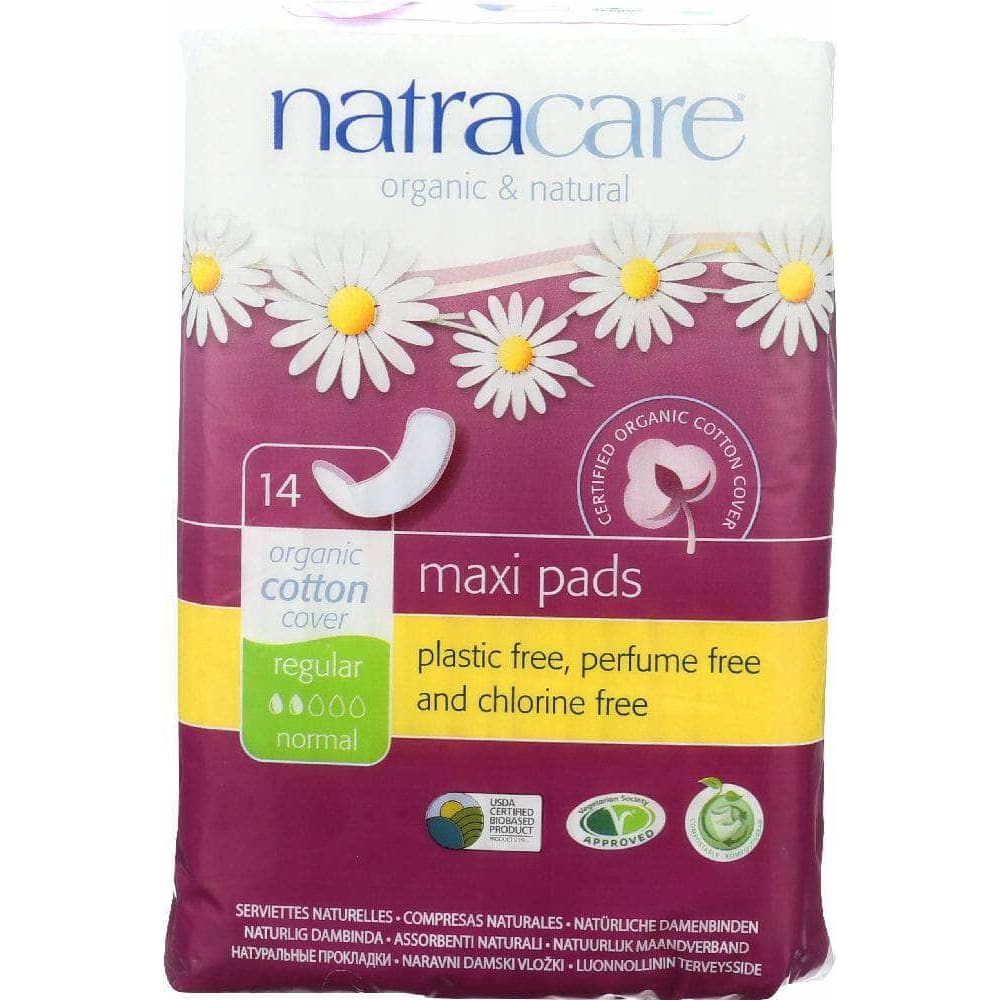 Natracare Natracare Organic & Natural Maxi Pads Regular, 14 Pads