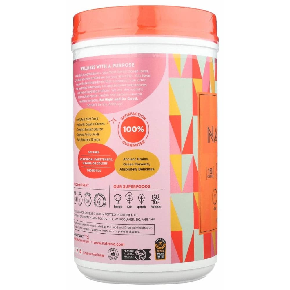 NATREVE Natreve Vegan Prtn Pwdr Pnut Bttr, 675 Gm