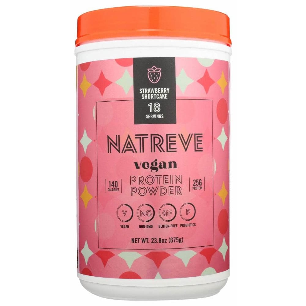 NATREVE Natreve Vegan Prtn Pwdr Strwb Shr, 675 Gm