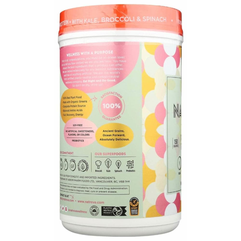 NATREVE Natreve Vegan Prtn Pwdr Vnla Wfer, 675 Gm