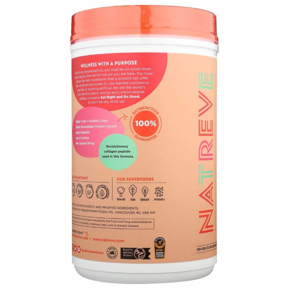 NATREVE Natreve Whey Prtn Pwdr Pnut Buttr, 675 Gm