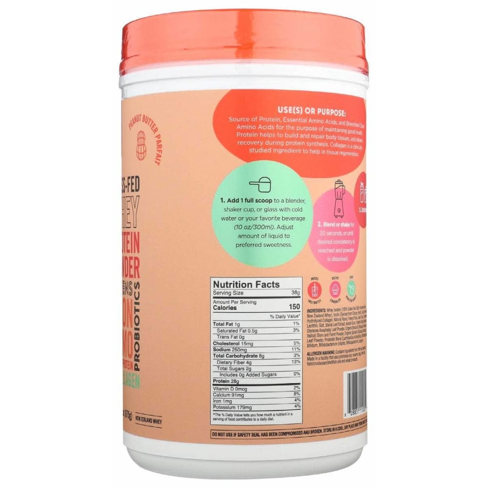 NATREVE Natreve Whey Prtn Pwdr Pnut Buttr, 675 Gm