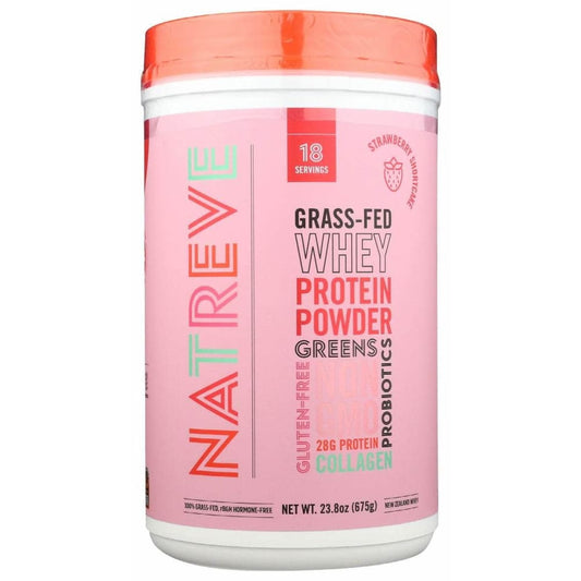NATREVE Natreve Whey Prtn Pwdr Strwbr Shr, 675 Gm